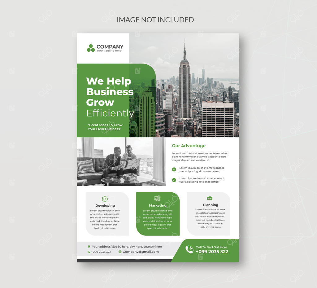 قالب تراکت آژانس دیجیتال مارکتینگ