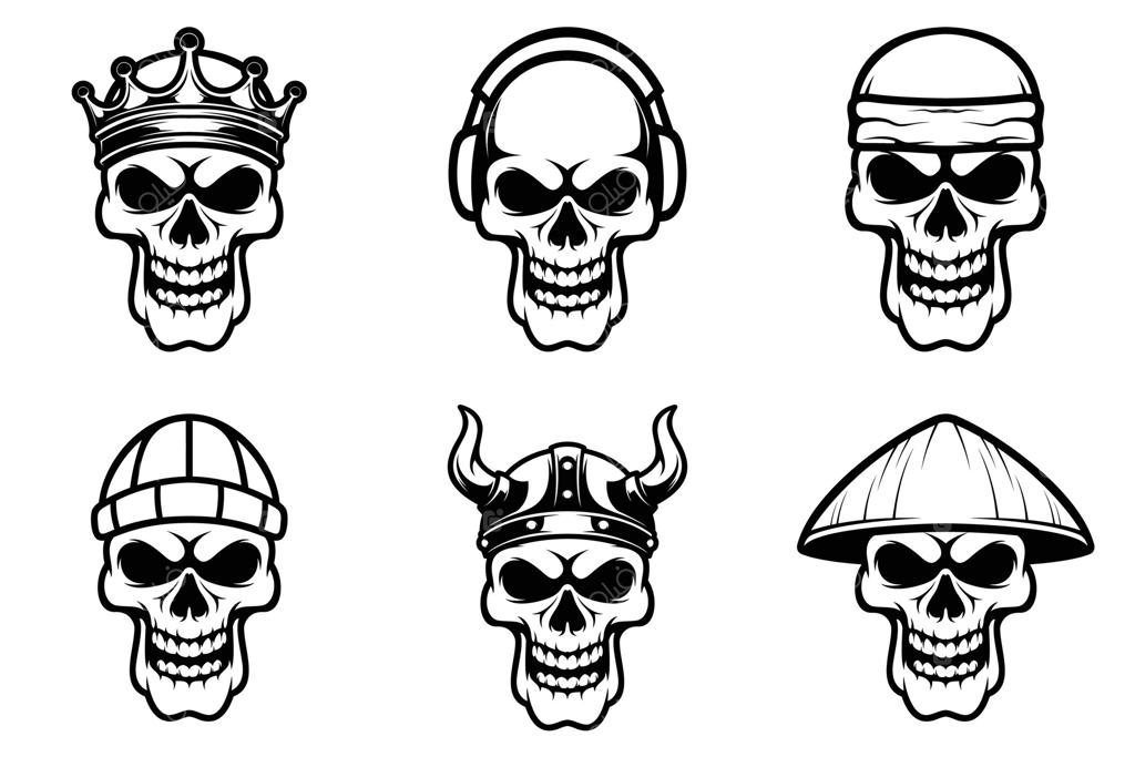 مجموعه طرح‌های خطی جمجمه