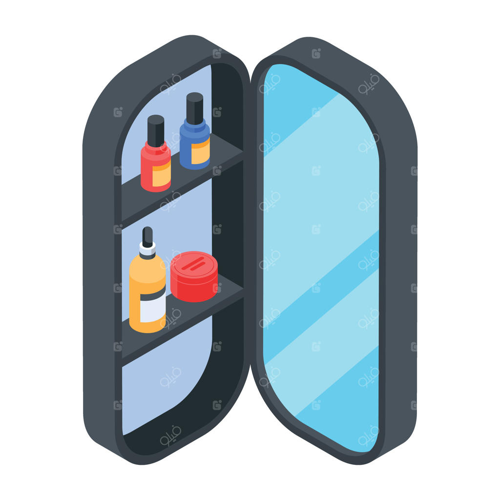 آیکون ایزومتریک لوازم آرایشگری