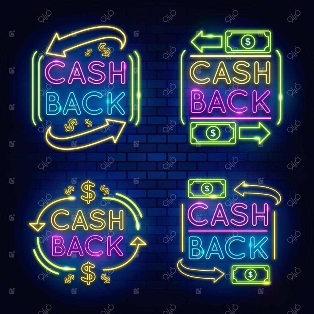 مجموعه تابلوهای نئونی کش‌بک