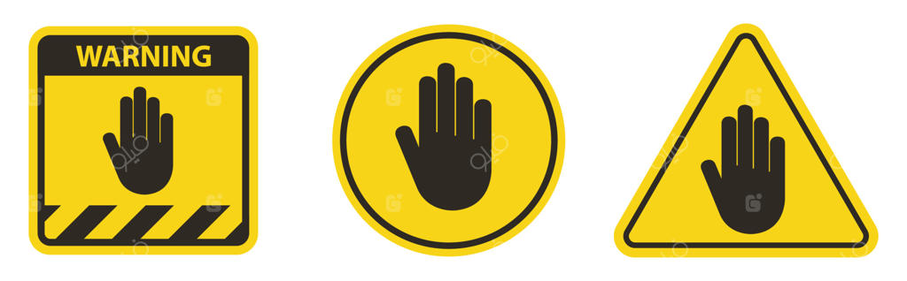 تصویرسازی وکتور علامت ورود ممنوع با پس‌زمینه سفید