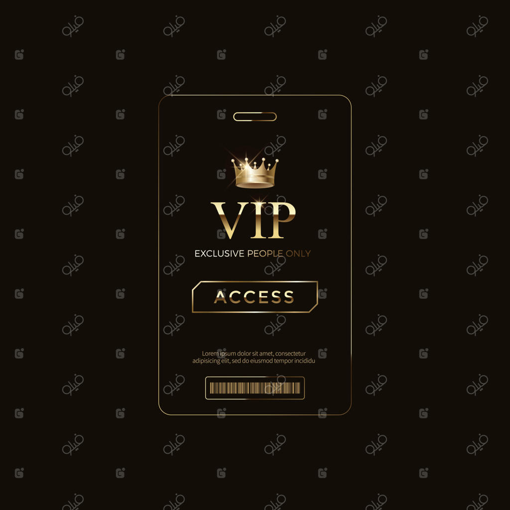 برچسب‌های لوکس VIP و نشان‌های طلایی