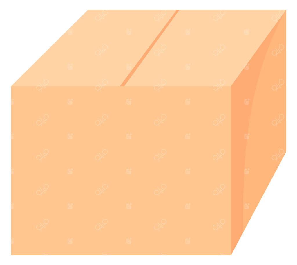 نماد جعبه مقوایی بسته تحویلی جعبه حمل و نقل بسته شده