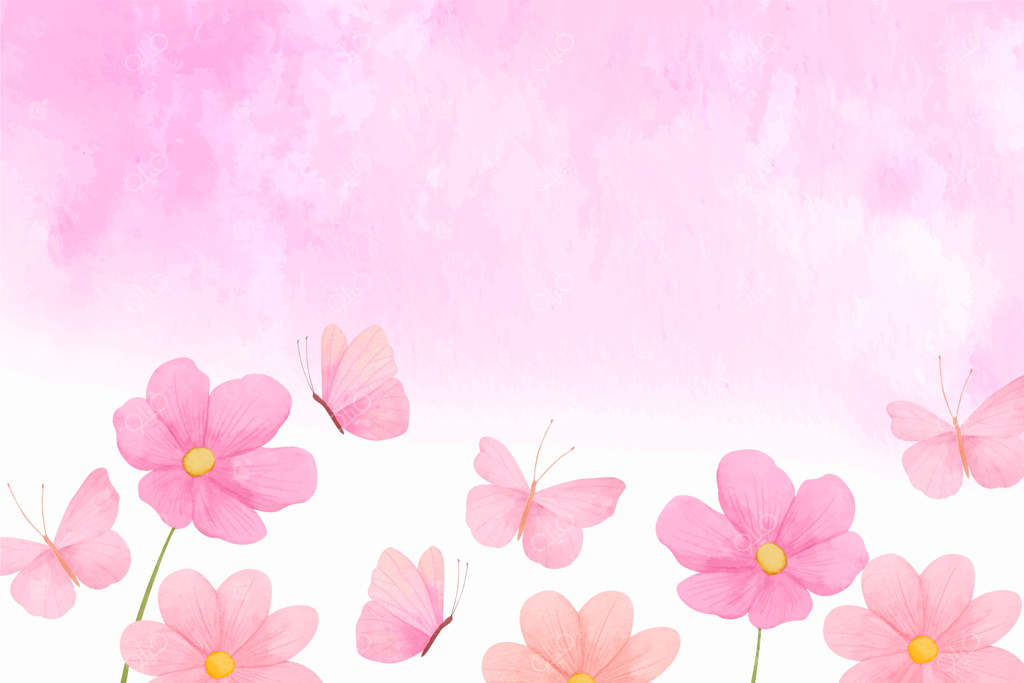 پس‌زمینه پروانه‌ای رنگارنگ با آبرنگ