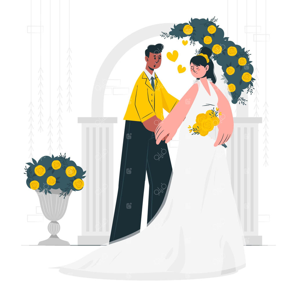 تصویرسازی مفهوم عروسی