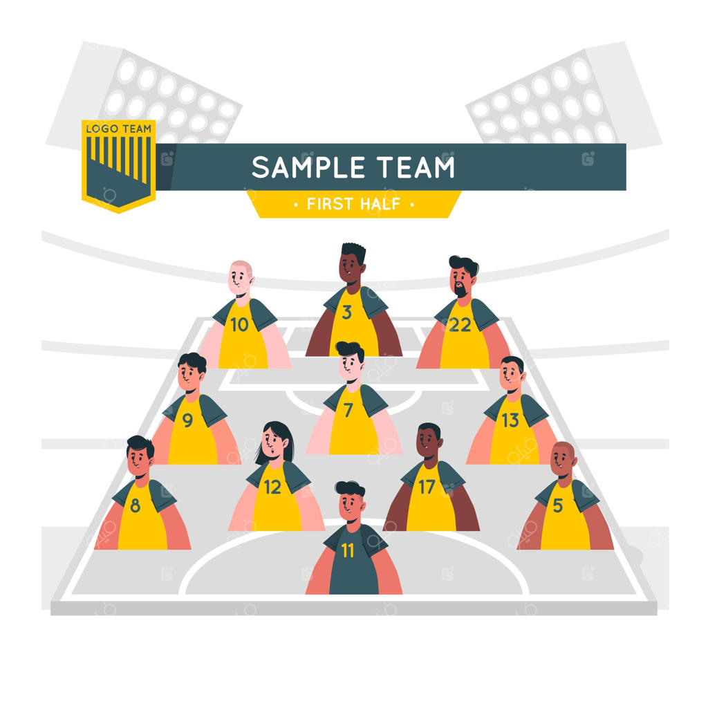 طرح و تصویر مفهومی از ترکیب تیم
