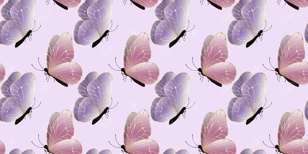 پترن خیره‌کننده پروانه برای پروژه‌های خلاقانه - وکتور حرفه‌ای