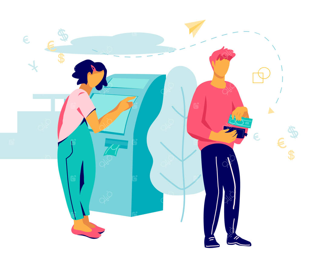 دستگاه خودپرداز برای عملیات واریز و برداشت وجه و پرداخت با کارت اعتباری