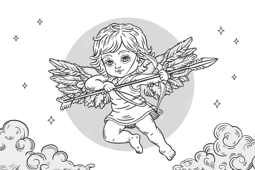 پس‌زمینه فرشتگان قدیمی طراحی شده با دست