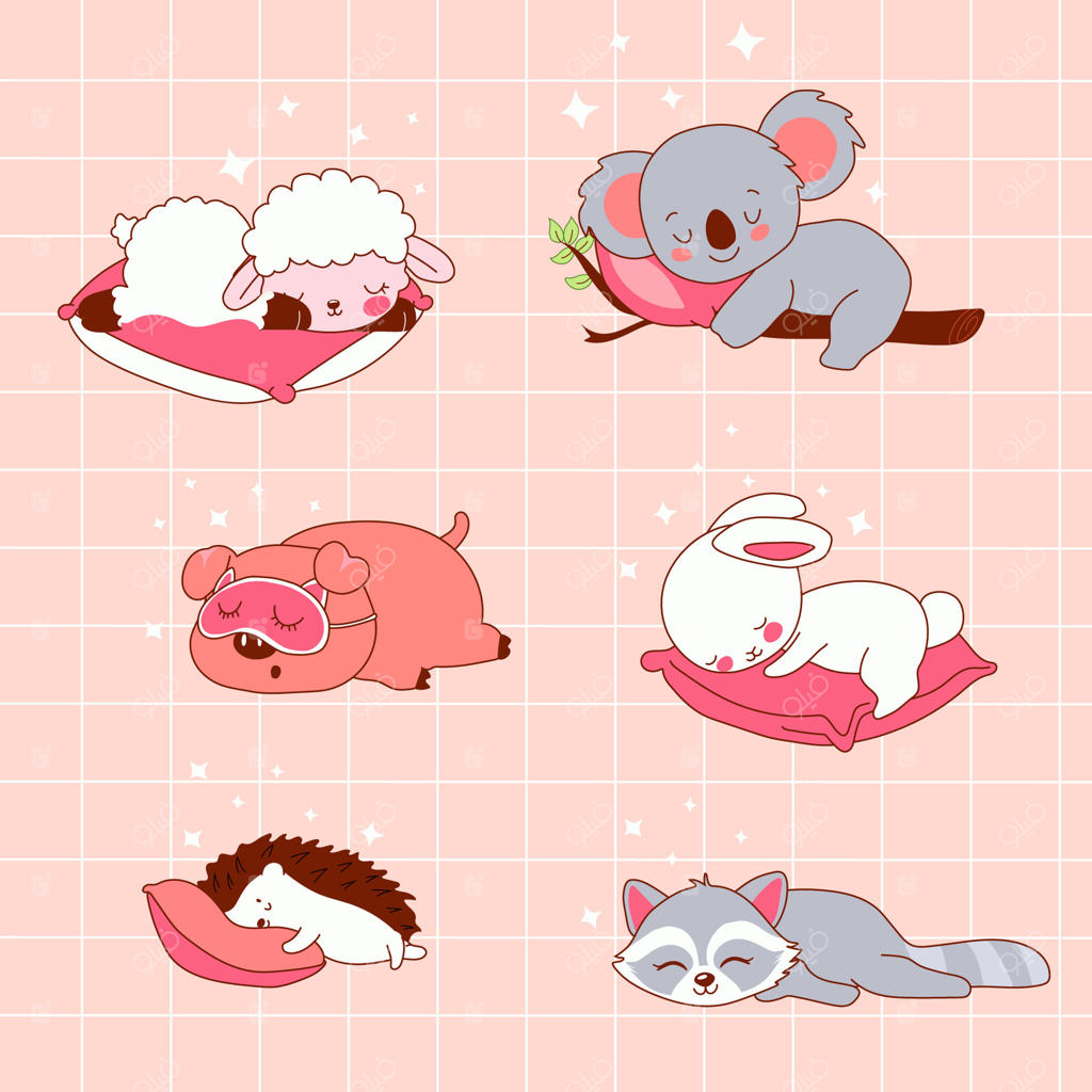 شخصیت‌های حیوانی خواب‌آلود: مجموعه‌ای کارتونی برای خواب راحت