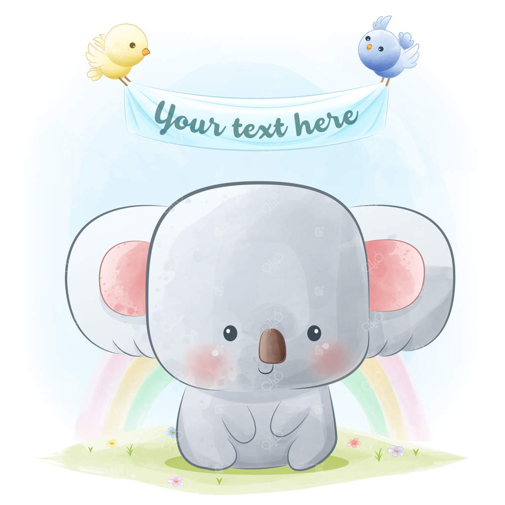 تصویرسازی حیوانات برای جشن سیسمونی: کوالای کوچولوی بامزه