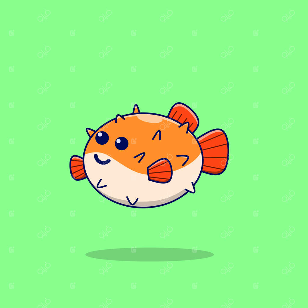 کارتون ماهی بادکنکی