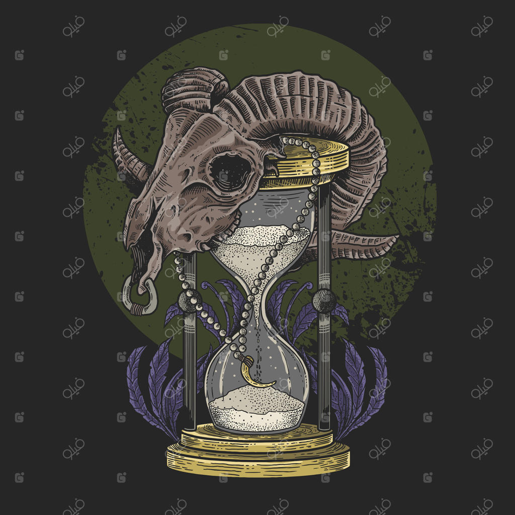 جمجمه بره شیشه زمان