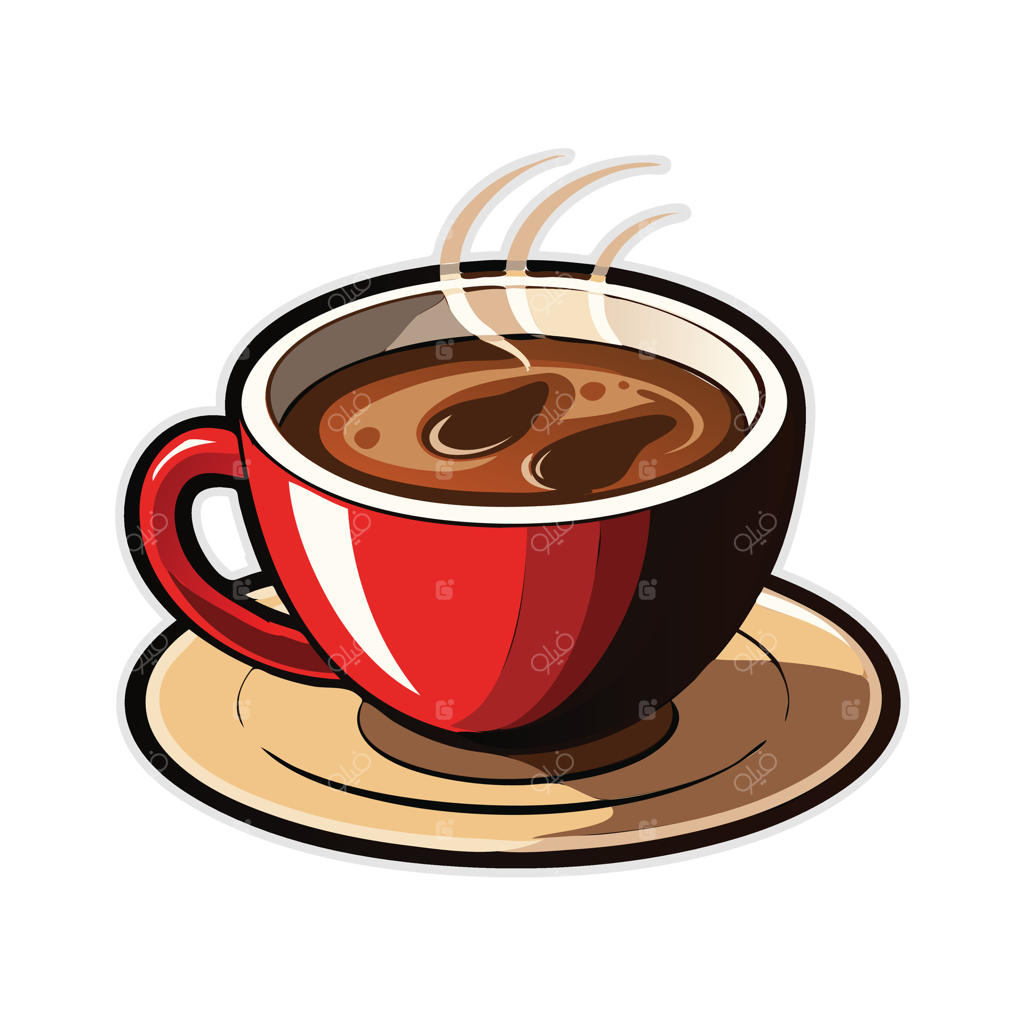 لوگوی شیک فنجان قهوه قابل دانلود در فرمت EPS