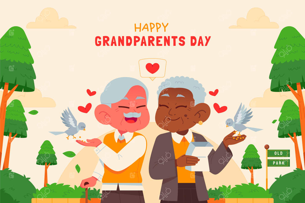 پس‌زمینه روز پدربزرگ و مادربزرگ