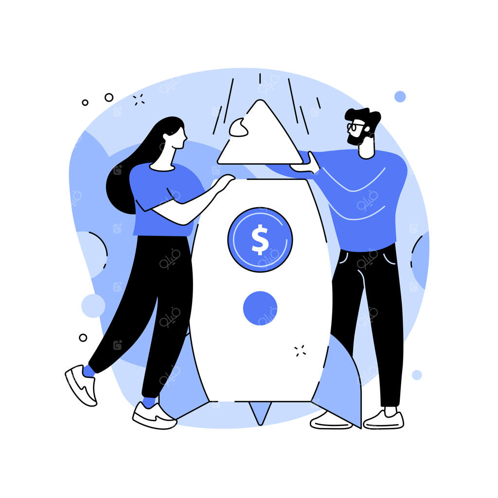 مفهوم انتزاعی استارتاپ - تصویر وکتوری