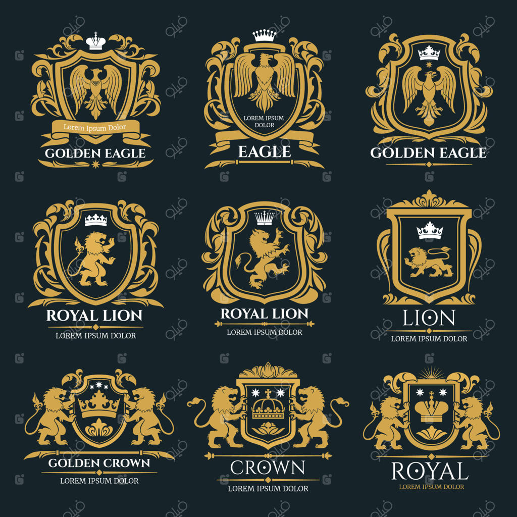نشان خانوادگی با شیر و عقاب