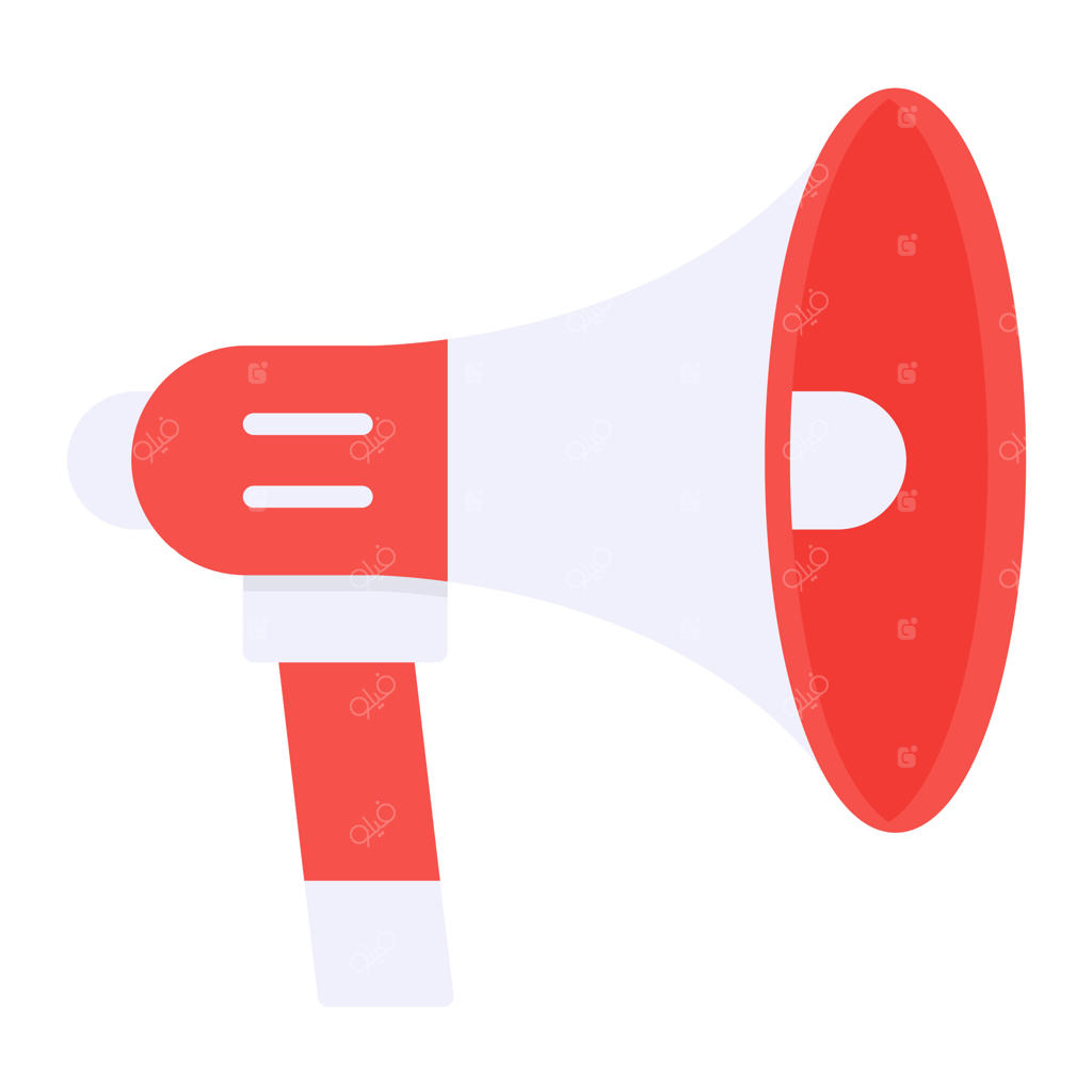 تصویرسازی بلندگو به سبک وکتور