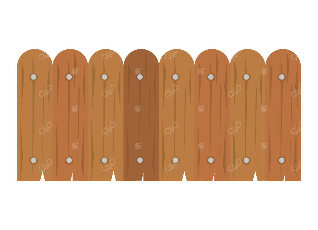 نماد محافظت از حصار چوبی باغ - ایزوله شده