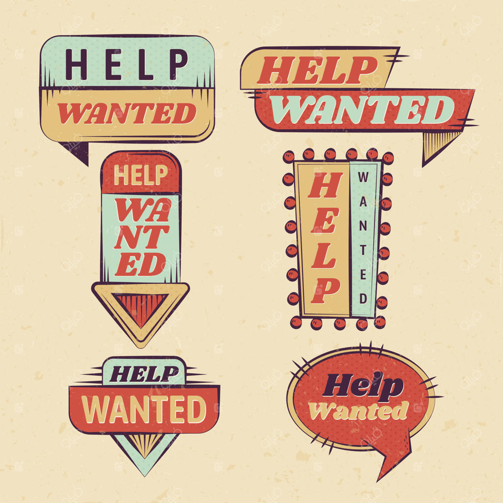 طراحی برچسب "کمک مورد نیاز است"