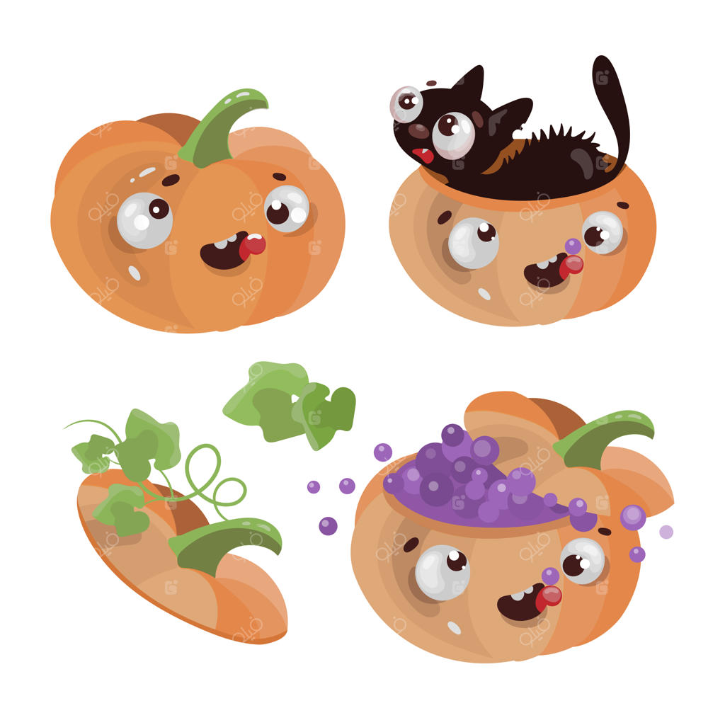 کدو تنبل‌های بامزه: کارتونی شاد برای جشن هالووین