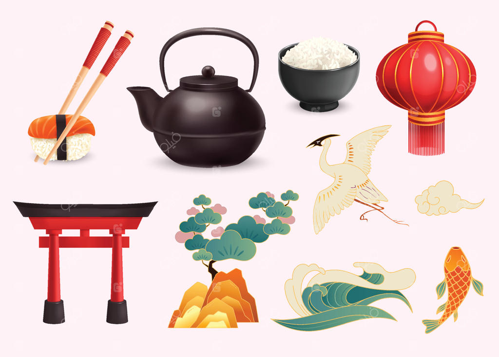 مجموعه عناصر شرقی آسیایی واقع‌گرا