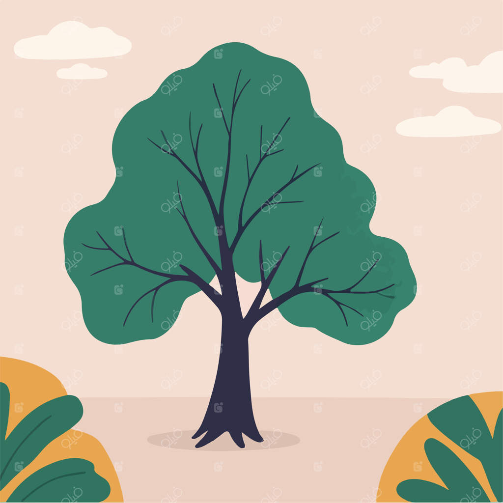 تصویرسازی هنری از درخت، ایده‌آل برای طراحی