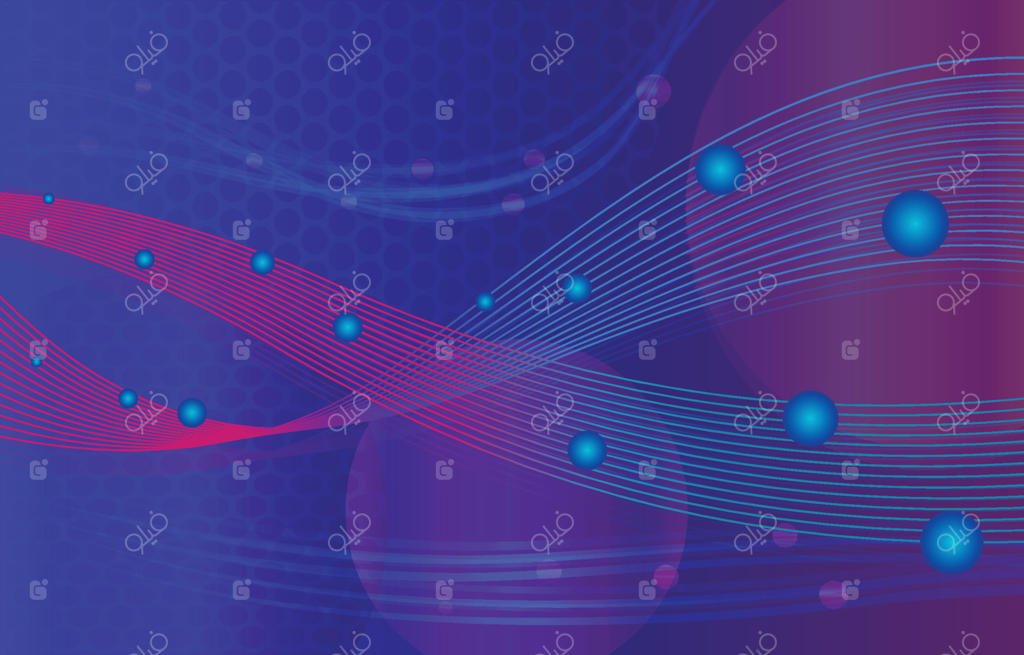 پس‌زمینه آبی آینده‌نگر