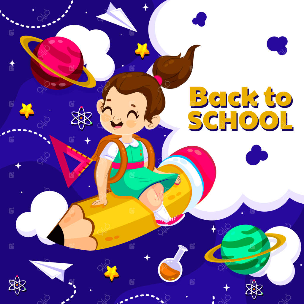 تصویرسازی ساده برای فصل بازگشت به مدرسه