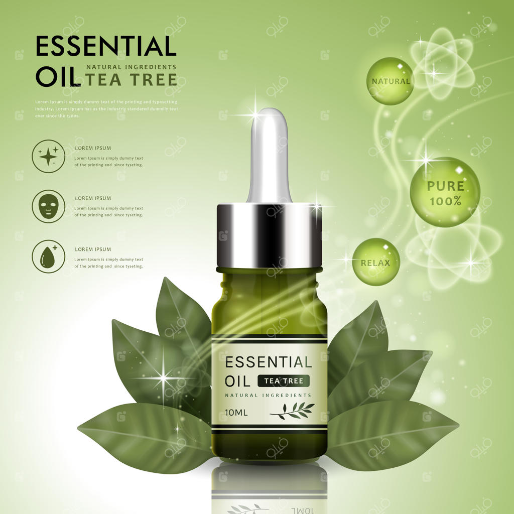 قالب تبلیغاتی روغن‌های ضروری