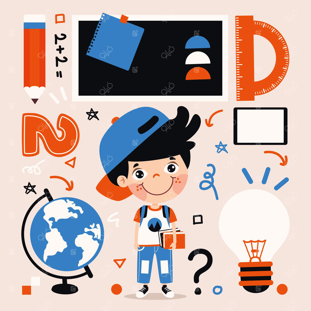 مفهوم آموزش با دانش‌آموزان کارتونی