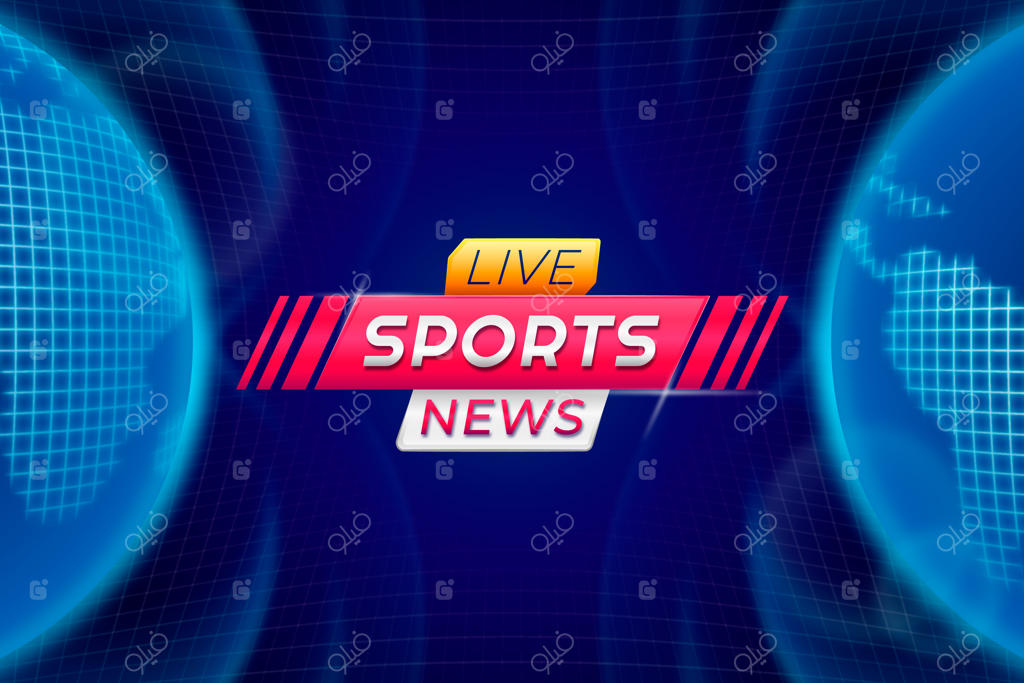 پس‌زمینه خبری ورزشی با گرادیان رنگی