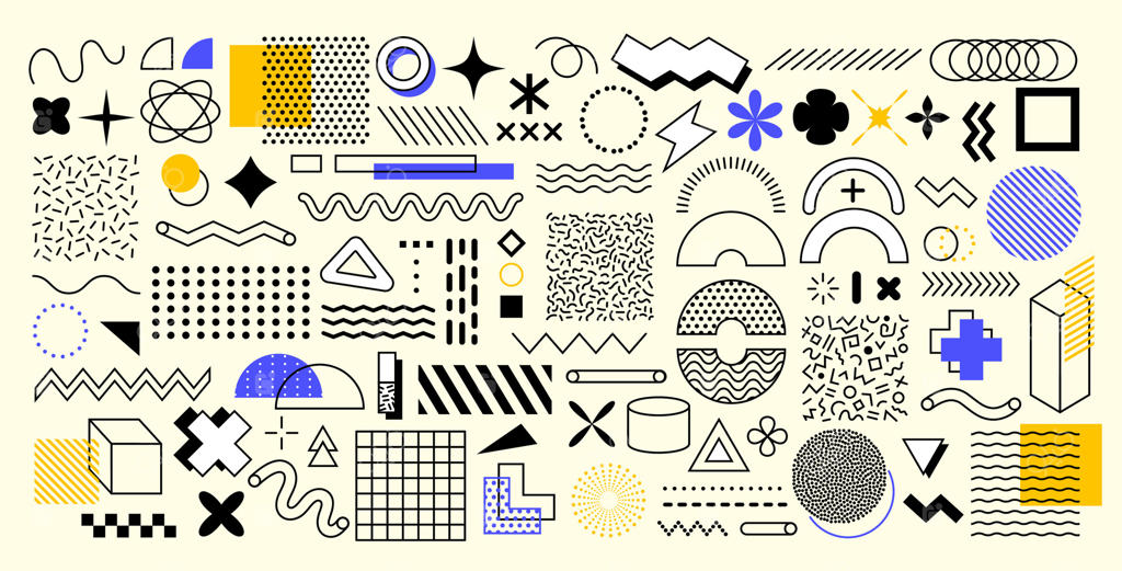 مجموعه‌ای از اشکال هندسی آبستره ممفیس