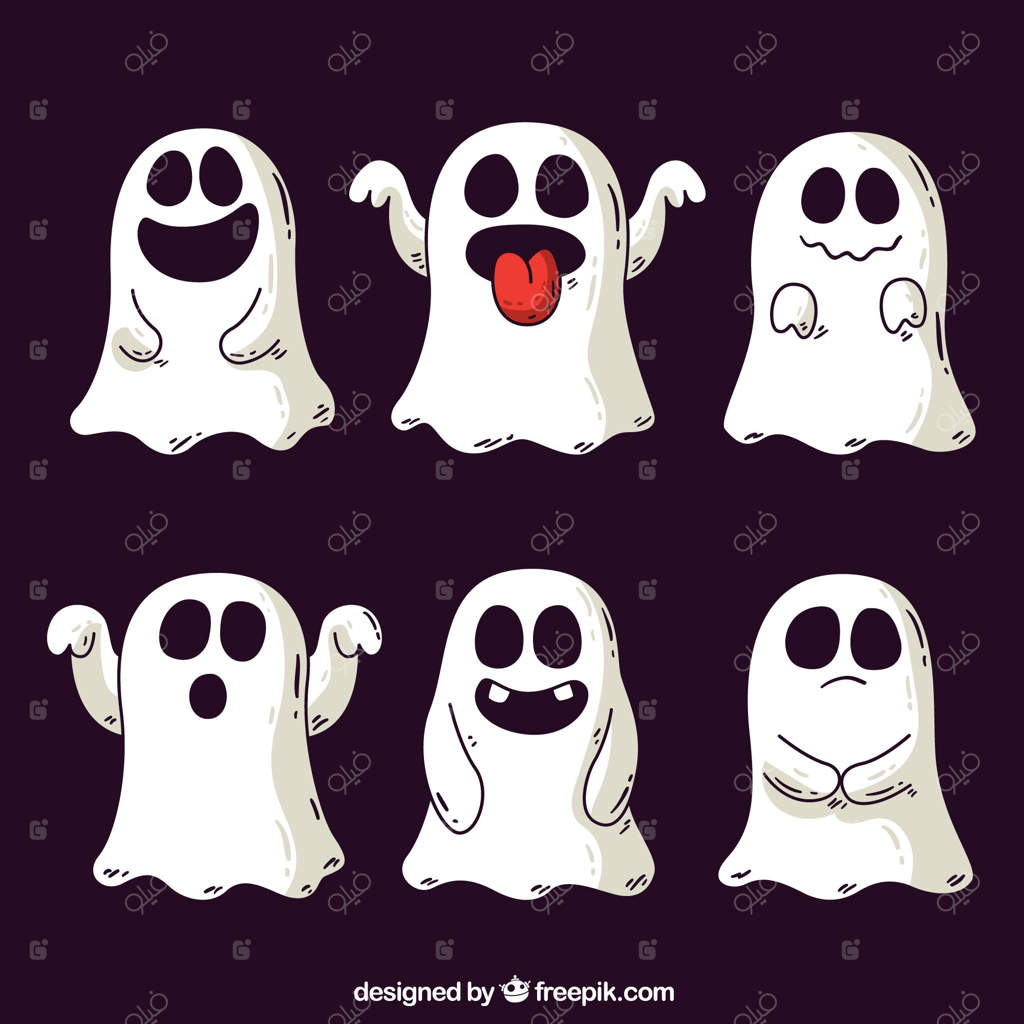 ارواح نقاشی شده مخصوص هالووین