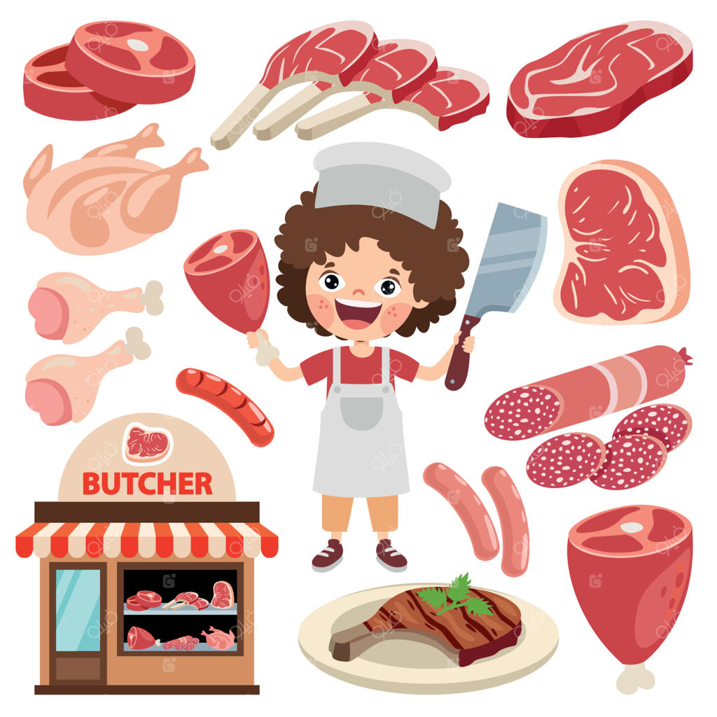 مجموعه المان‌های متنوع قصابی