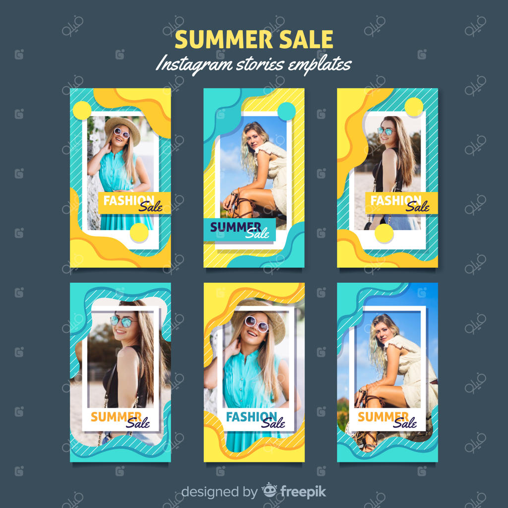 قالب‌های استوری اینستاگرام برای فروش تابستانی