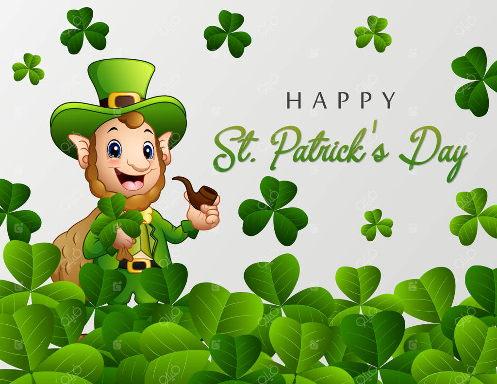 تبریکات روز سنت پاتریک با یک لپرکان سیگاری
