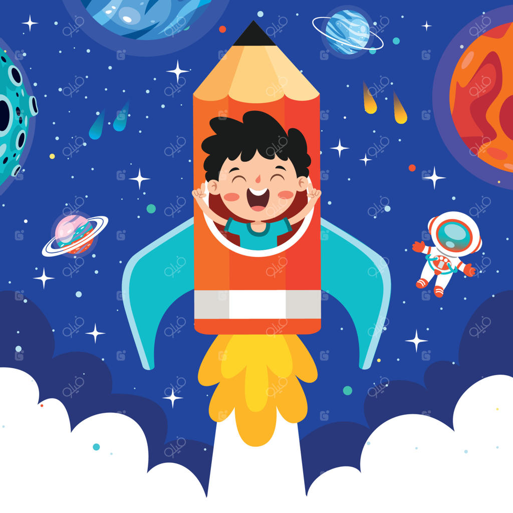 مفهوم آموزشی با شخصیت کارتونی