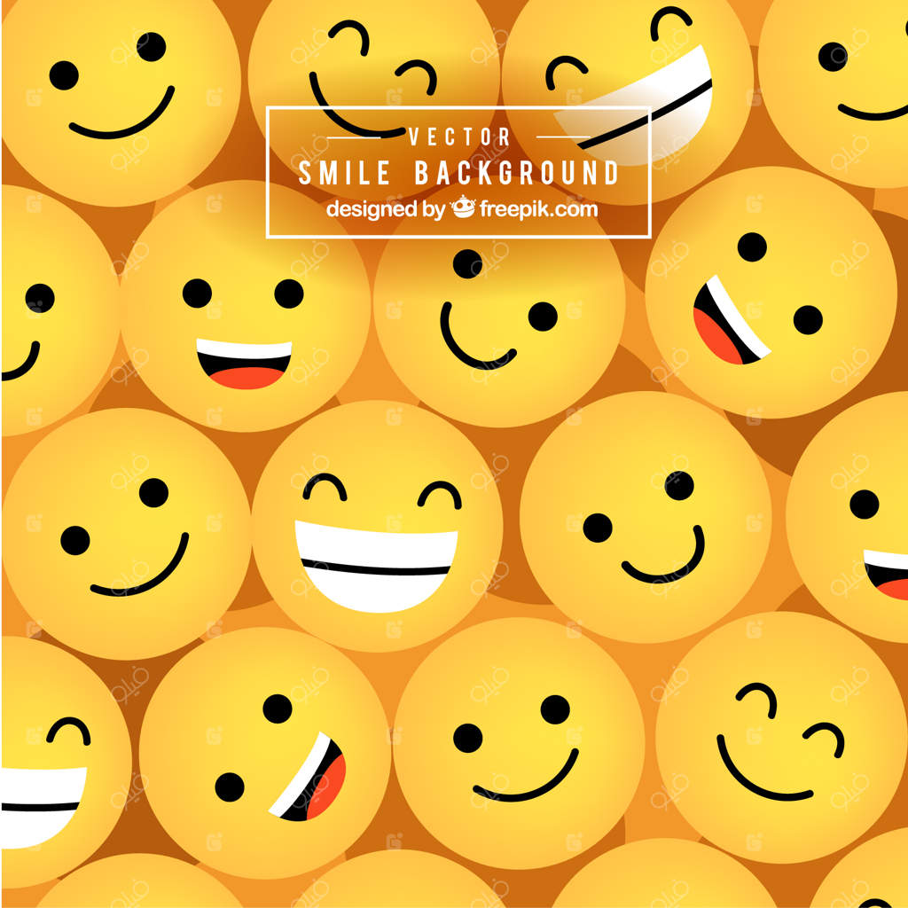 طراحی پس‌زمینه شکلک‌ها