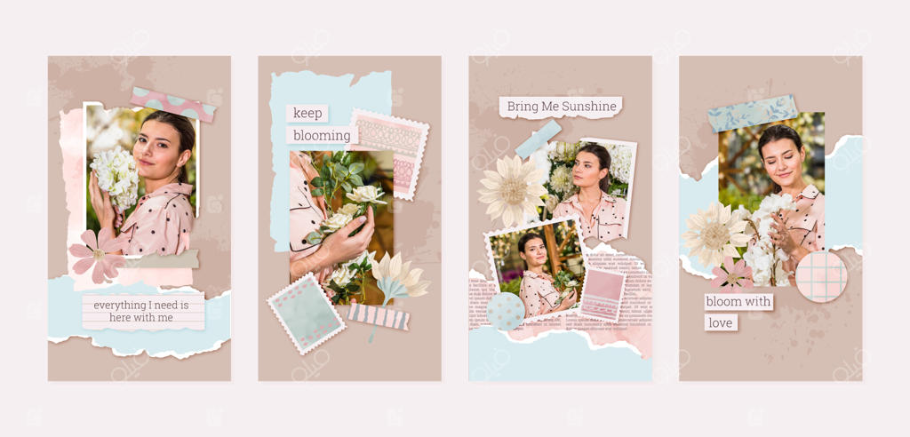 استوری‌های اینستاگرام با کلاژهای کلاسیک