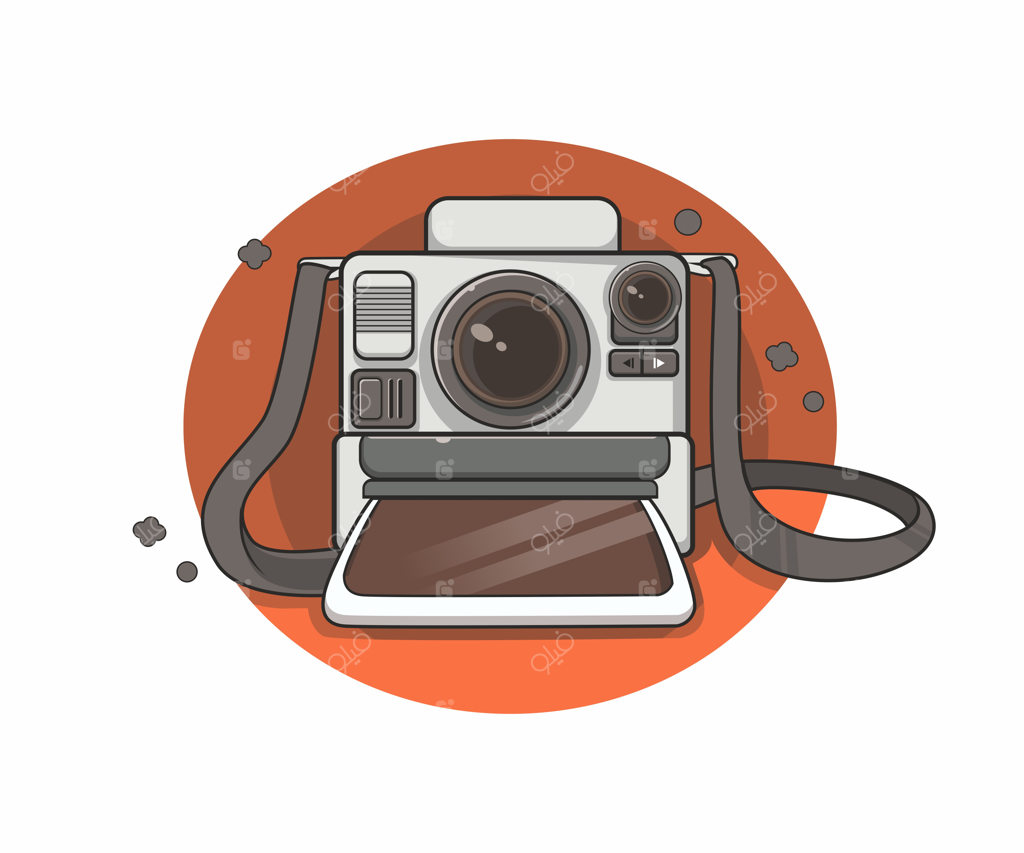 تصویرسازی دوربین عکاسی کلاسیک و رترو