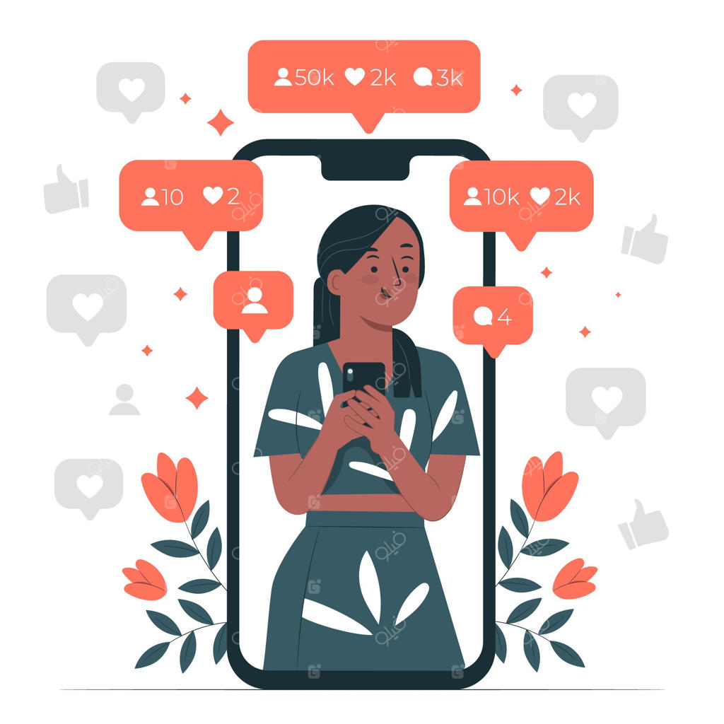 تصویری از مفهوم محبوبیت آنلاین