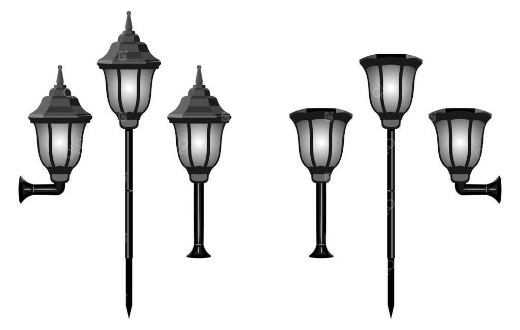 انواع چراغ‌های باغچه‌ای