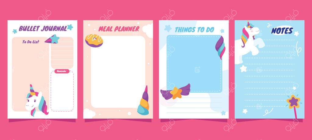 قالب دفتر خاطرات طرح تک‌شاخ