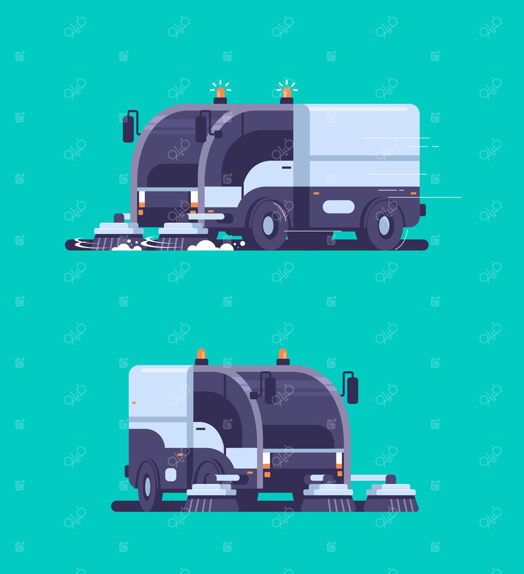 تنظیمات کامیون جاروب خیابانی: دستگاه صنعتی نظافت