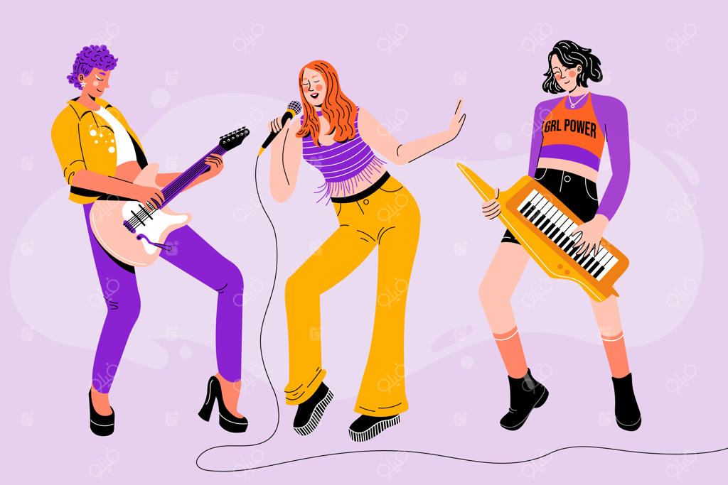 تصویرسازی موسیقی به سبک تخت