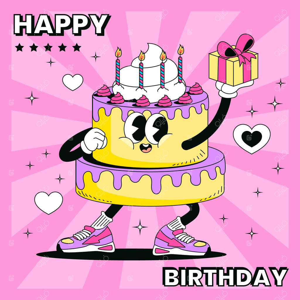 تصویرسازی تولد با دست کشیده شده