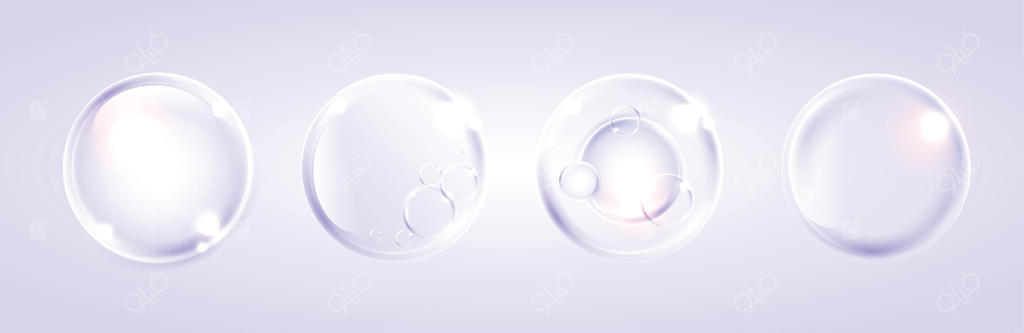 کاوش در اشکال مختلف حباب‌های شفاف وکتور پرو