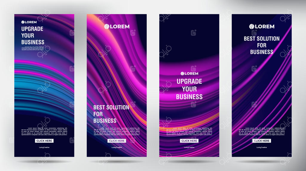 ترجمه عنوان: طراحی و چاپ بروشور و بنر تبلیغاتی با رنگ‌های خلاقانه و نوین