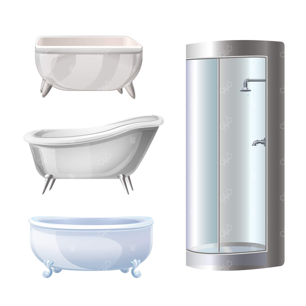 مجموعه آیکون‌های وان حمام